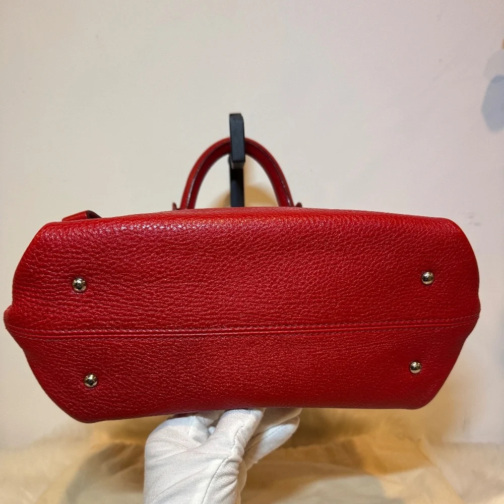 Salvatore Ferragamo Grained Calfskin Sofia Satchel